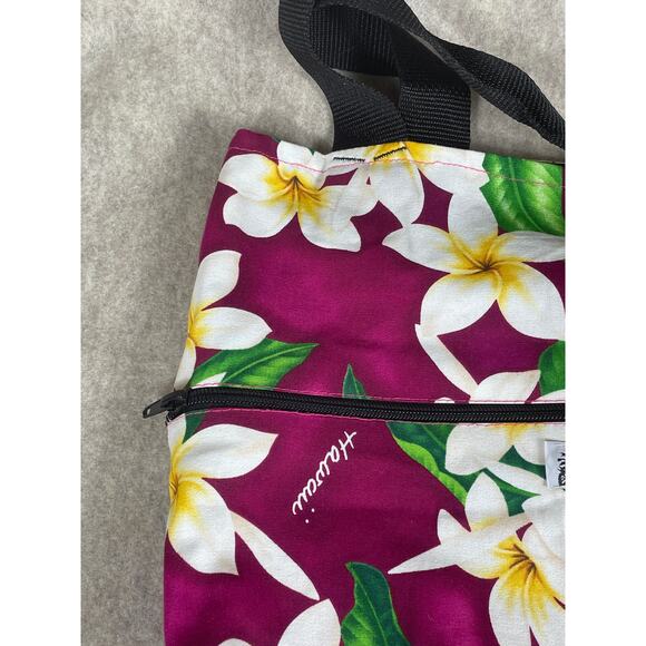 Local Design Hawaiian Tropical Floral Print Tote Bag - Picture 9 of 9